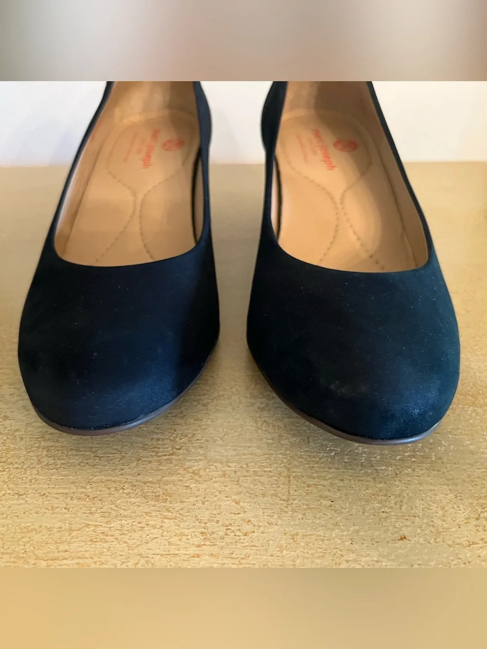 Marc Joseph New York Black Suede Leather Prospect Wedges, 8